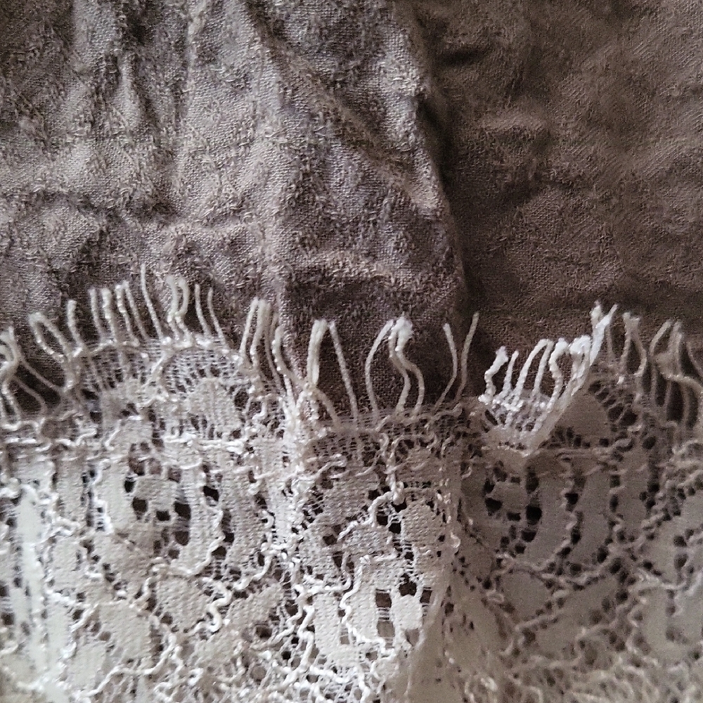 Free People Cream and Tan Sleeveless Scoop Neck Sundress - Picture 3 of 4